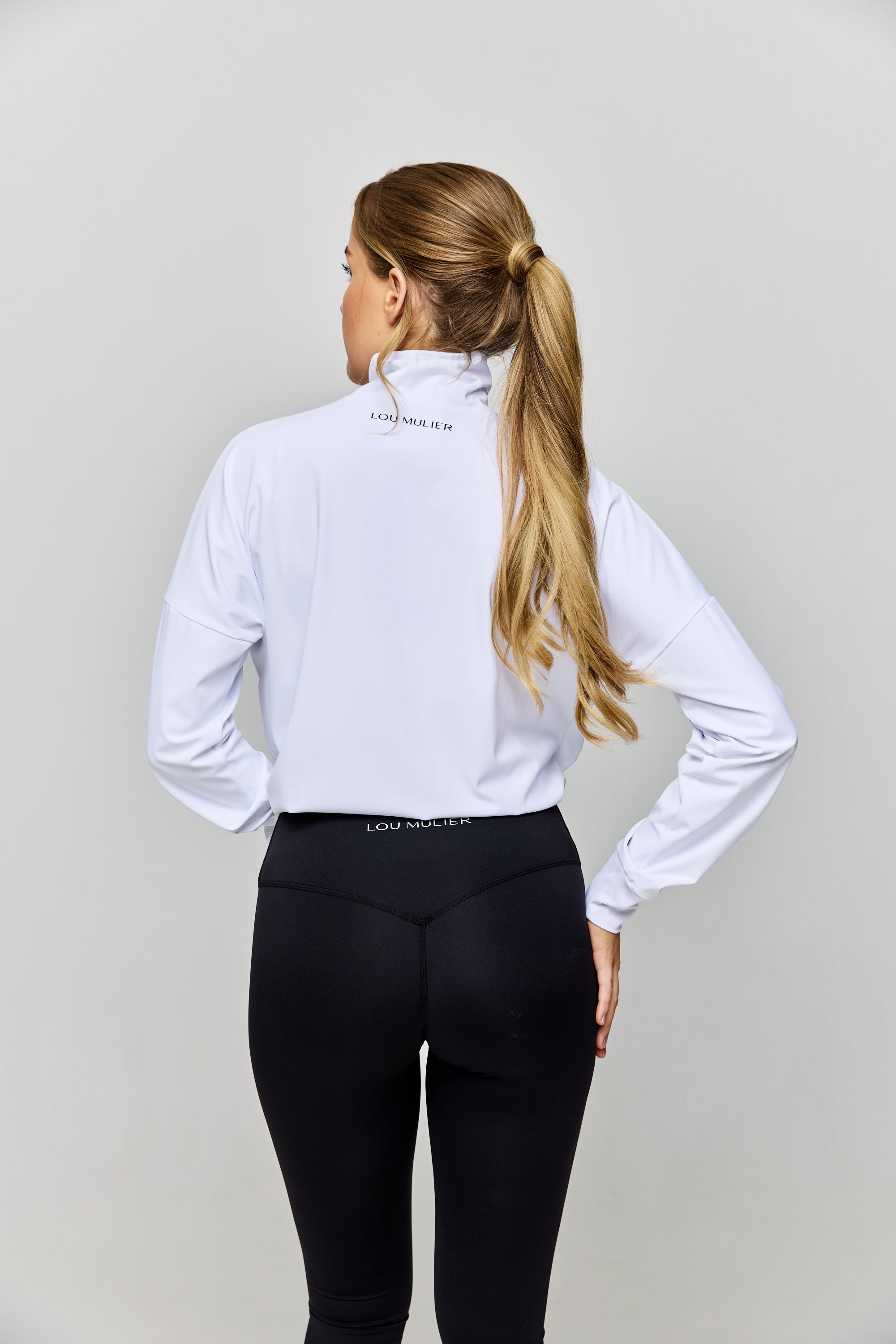 Oversized Zip Jacket White