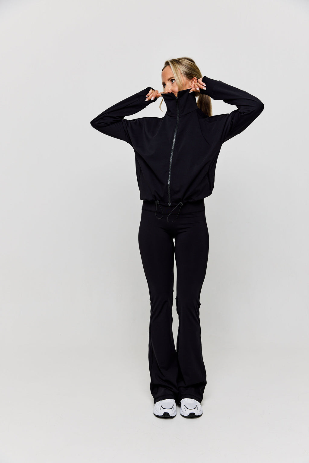 Oversized Zip Jacket Black