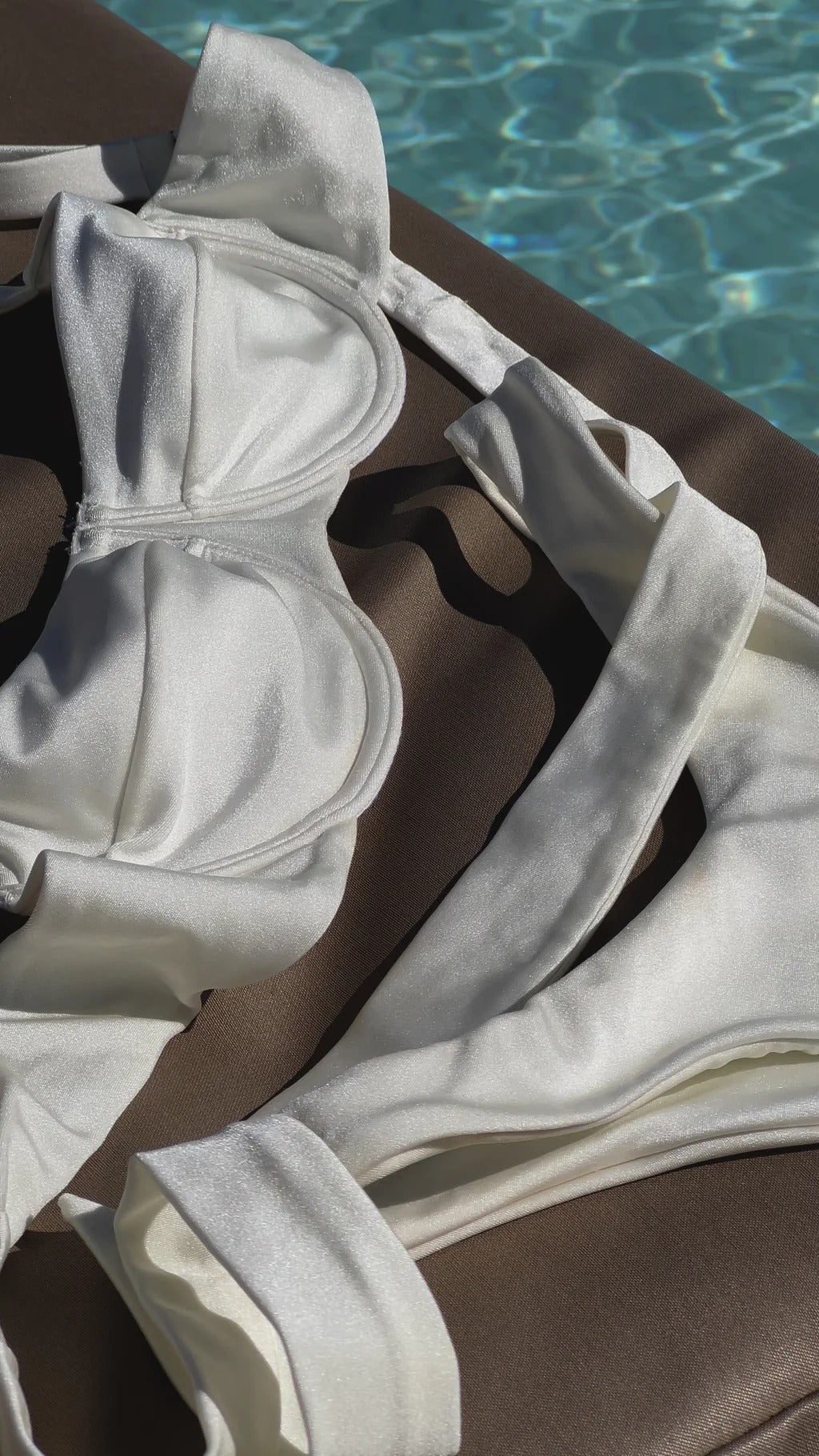 High Cut Bikini Bottom Ivory