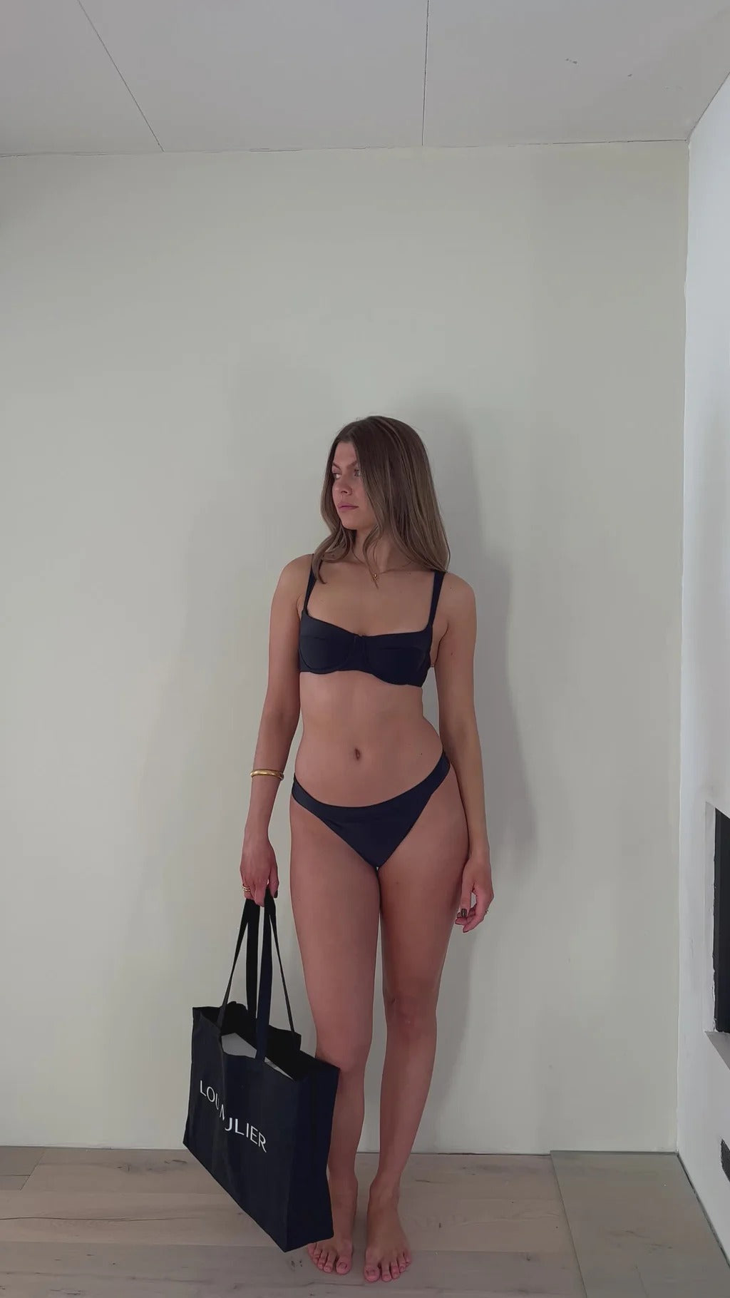 Balconette Underwire Bikini Top Black